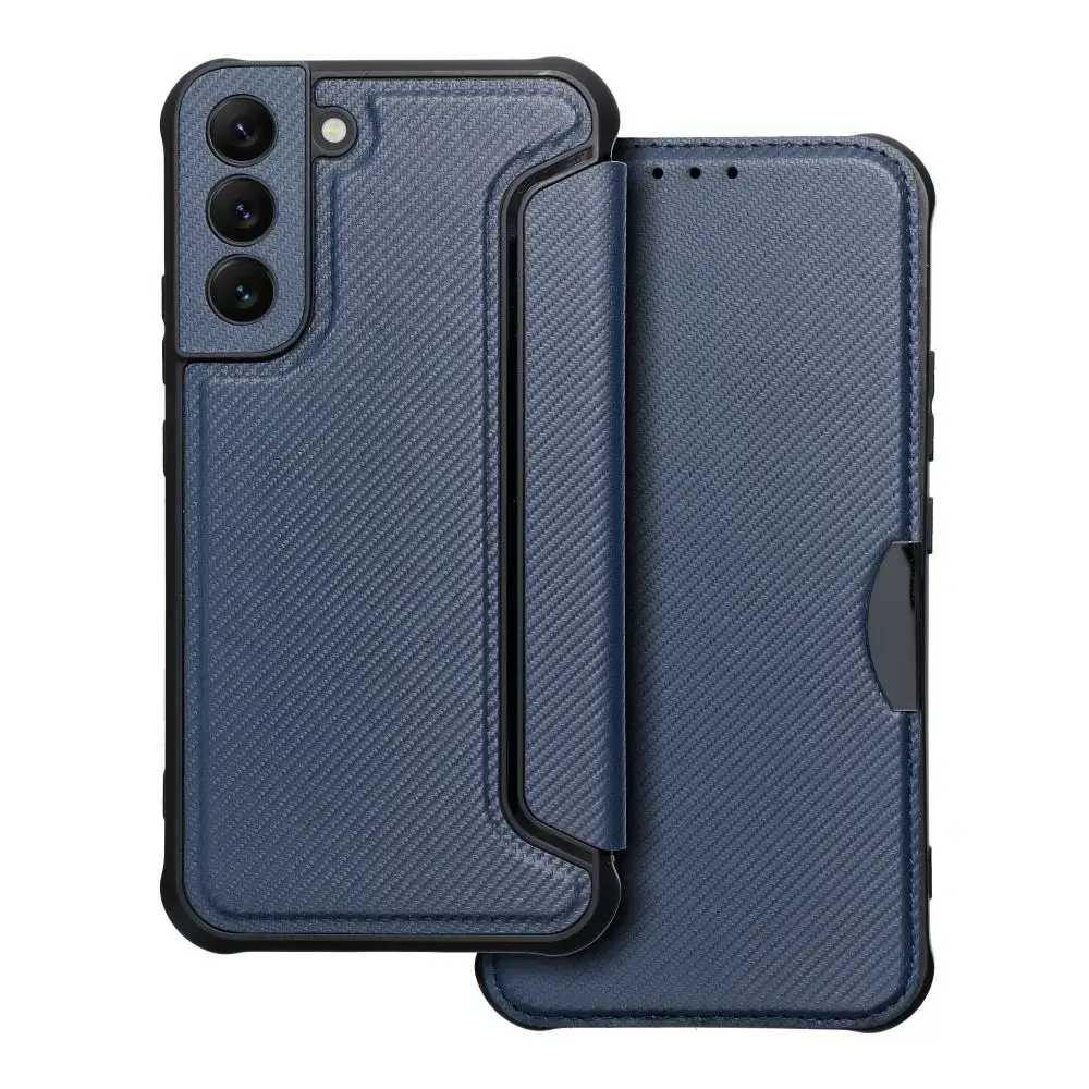 Razor book type phone case for Samsung Galaxy S22+ (S906) blue