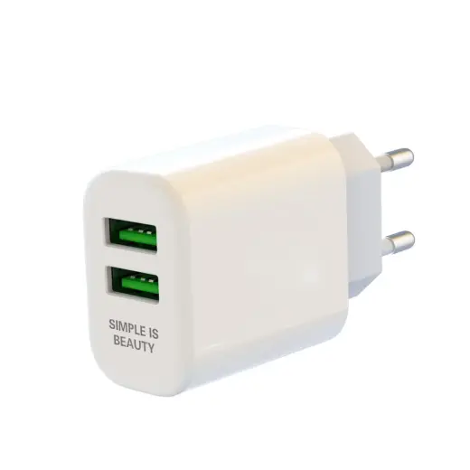 XO wall charger L85C 2x USB 2,4A white