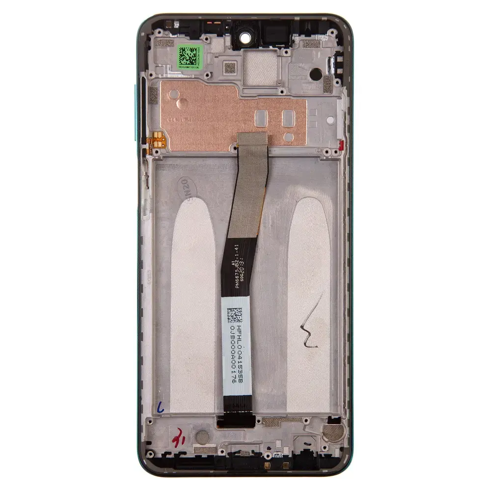 LCD Display + Touch Unit + Front Cover for Xiaomi Redmi Note 9 Pro Green (Service Pack)