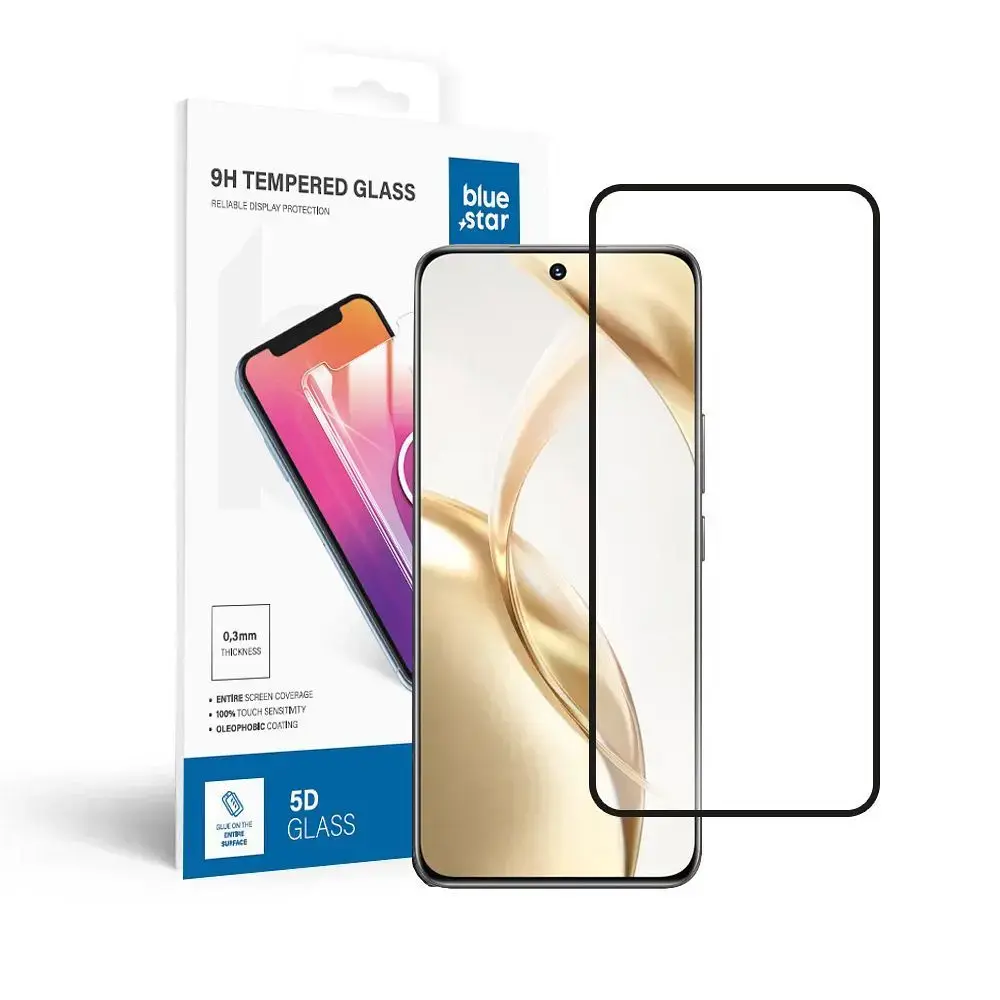 Tempered glass to Honor 200 Blue Star 5D black