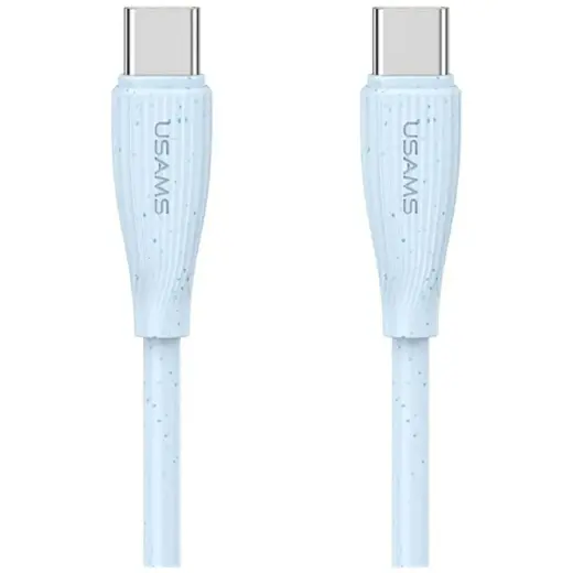 USAMS Green Series SJ716 data transfer and charging cable | USB-C to USB-C | 60W | 1m | blue