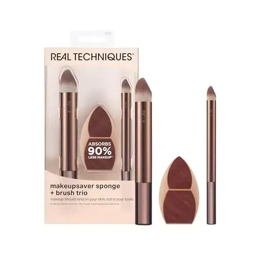Real Techniques Makeupsaver Sponge + Brush Trio