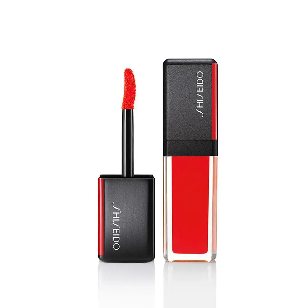 Shiseido, LacquerInk LipShine, Cream Lipstick, 305, Red Flicker, 6 ml