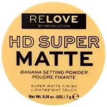 Revolution Relove HD Super Matte Banana Setting Powder - Mattifying Loose Powder 7 g.