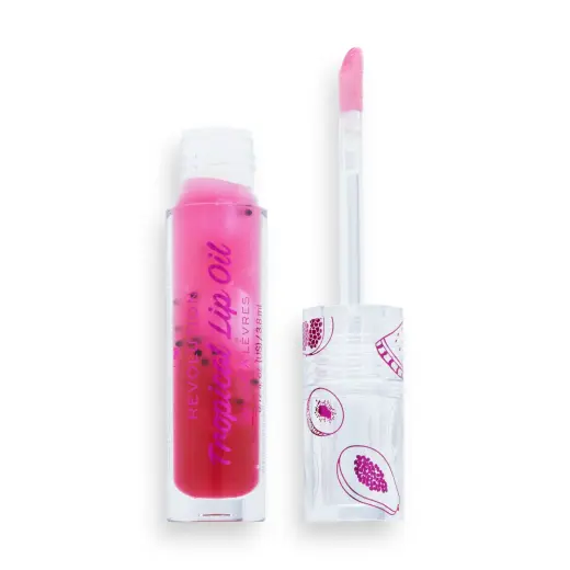 I Heart Revolution, Tropical, Plumping, Lip Oil, Pomegranate, 3.8 ml
