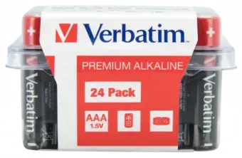 Baterijas Verbatim AAA Premium Alkaline 24-Pack 1.5V