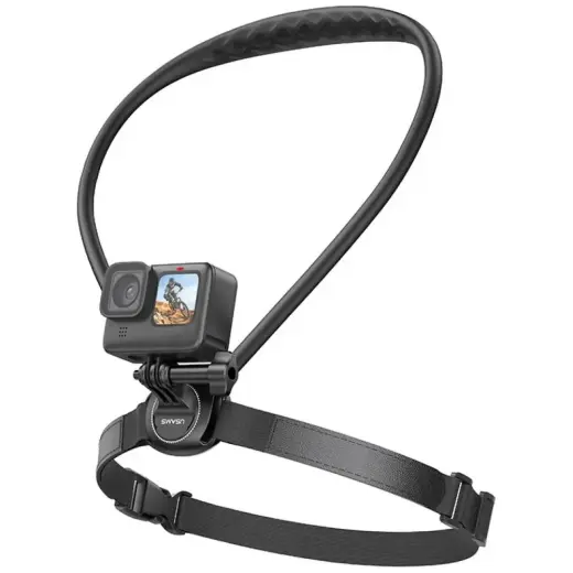 Neck Mount for sport camera USAMS JoyGo Joy01 black