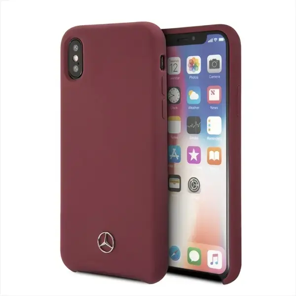 Mercedes MEHCPXSILRE iPhone X| Xs hard case czerwony|red