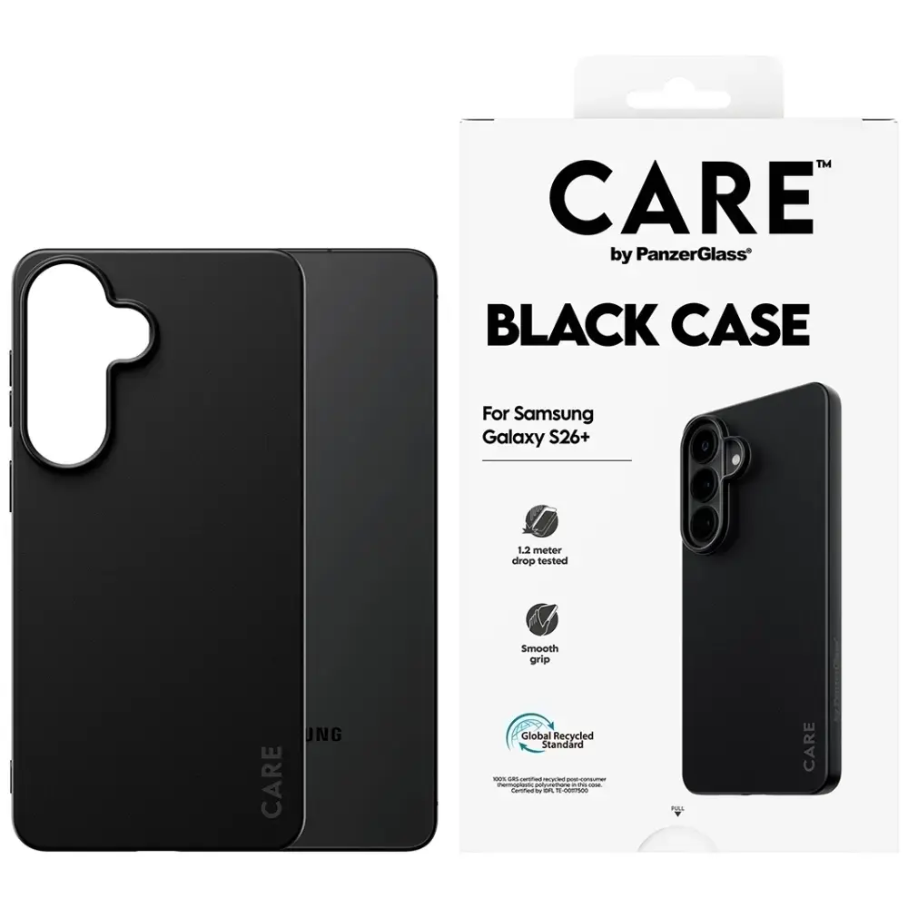 CARE by PanzerGlass TPU maciņš telefonam Samsung Galaxy S26+ (S947) melns