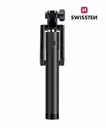 Swissten Wired Selfie Stick Black