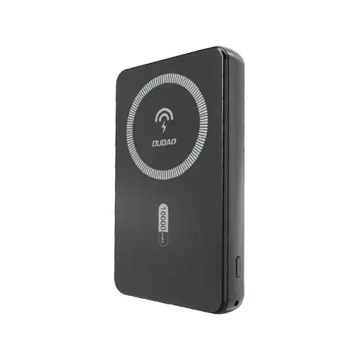 Dudao K14S Magnetic ārējais akumulators (powerbank) | 5 000 mAh | 20W | USB-A, USB-C, MagSafe | melns