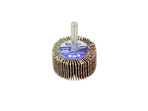 Abrasiivne lamellketas P60 40x20mm 6mm varrega