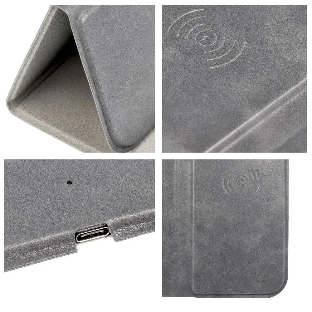 Mouse pad with wireless charger 15W OJD-82 brown grey
