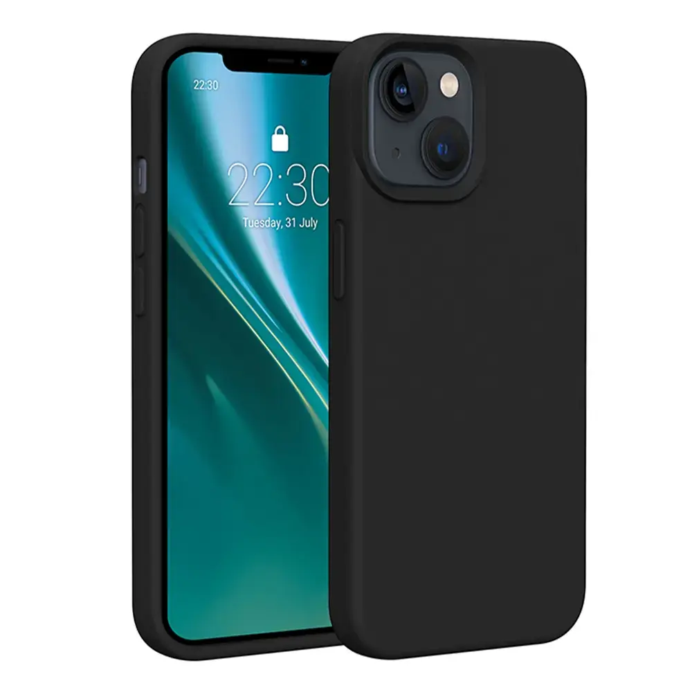 Etteri Silicone telefono dėklas iPhone 13 juodas