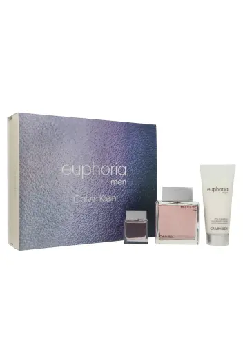 Set Calvin Klein Euphoria Men Edt 100ml + Edt 15ml + After Shave Balm 100 ml