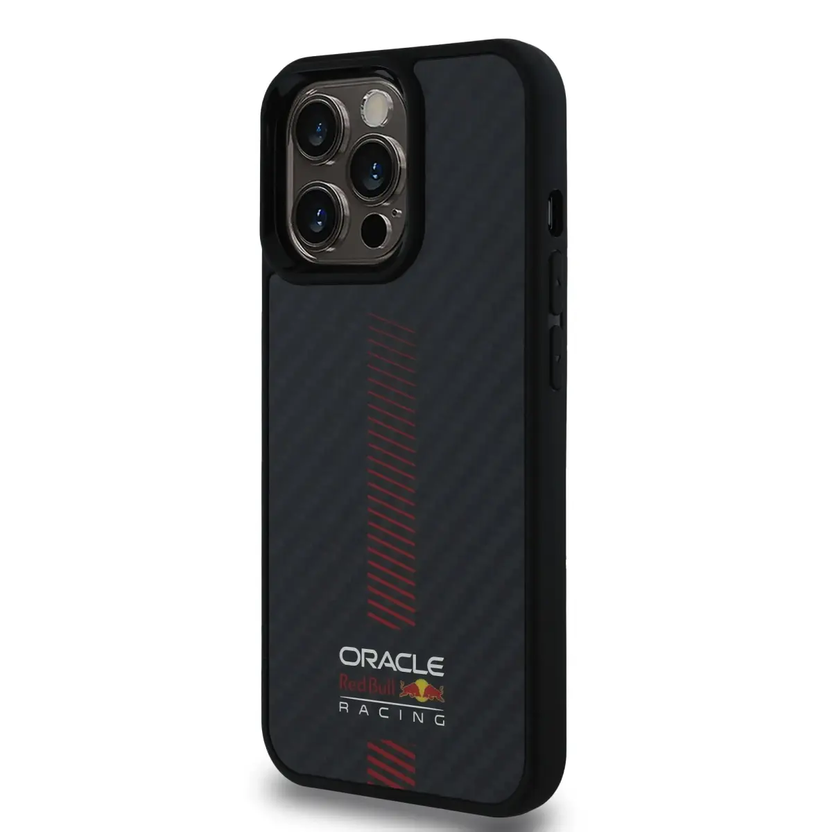Red Bull Carbon Powerbar phone case for iPhone 13 Pro black with MagSafe support