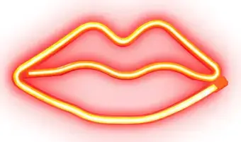 Led lampa SBS Red Lips Glow Neon effect