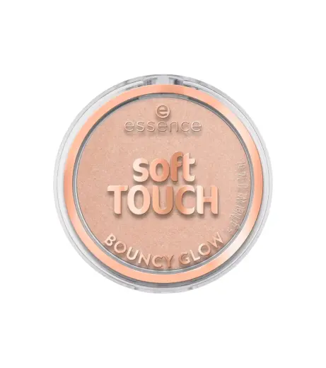 Essence, Soft Touch Bouncy Glow, Illuminating, Blush Highlighter Compact, 20, Glazed Dew, 4 g