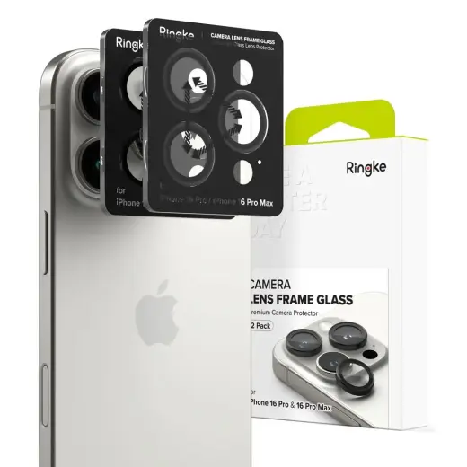 RINGKE CAMERA FRAME PROTECTOR 2-PACK IPHONE 16 PRO | 16 PRO MAX BLACK