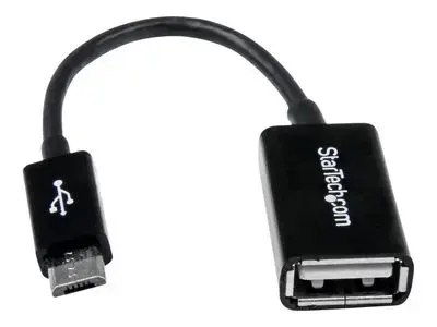 StarTech.com 5in Micro USB to USB OTG Host Adapter - Micro USB Male to USB A Female On-The-GO Host Cable Adapter (UUSBOTG) - USB adapter - USB to Micro-USB Type B - 12.7 cm