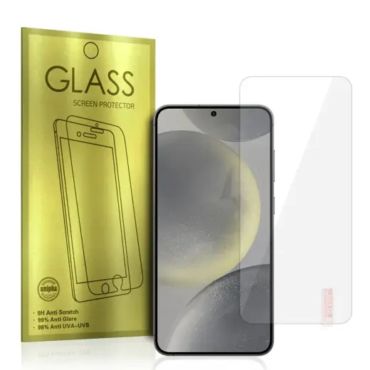 Gold grūdintas apsauginis stiklas telefonui Galaxy S24 FE