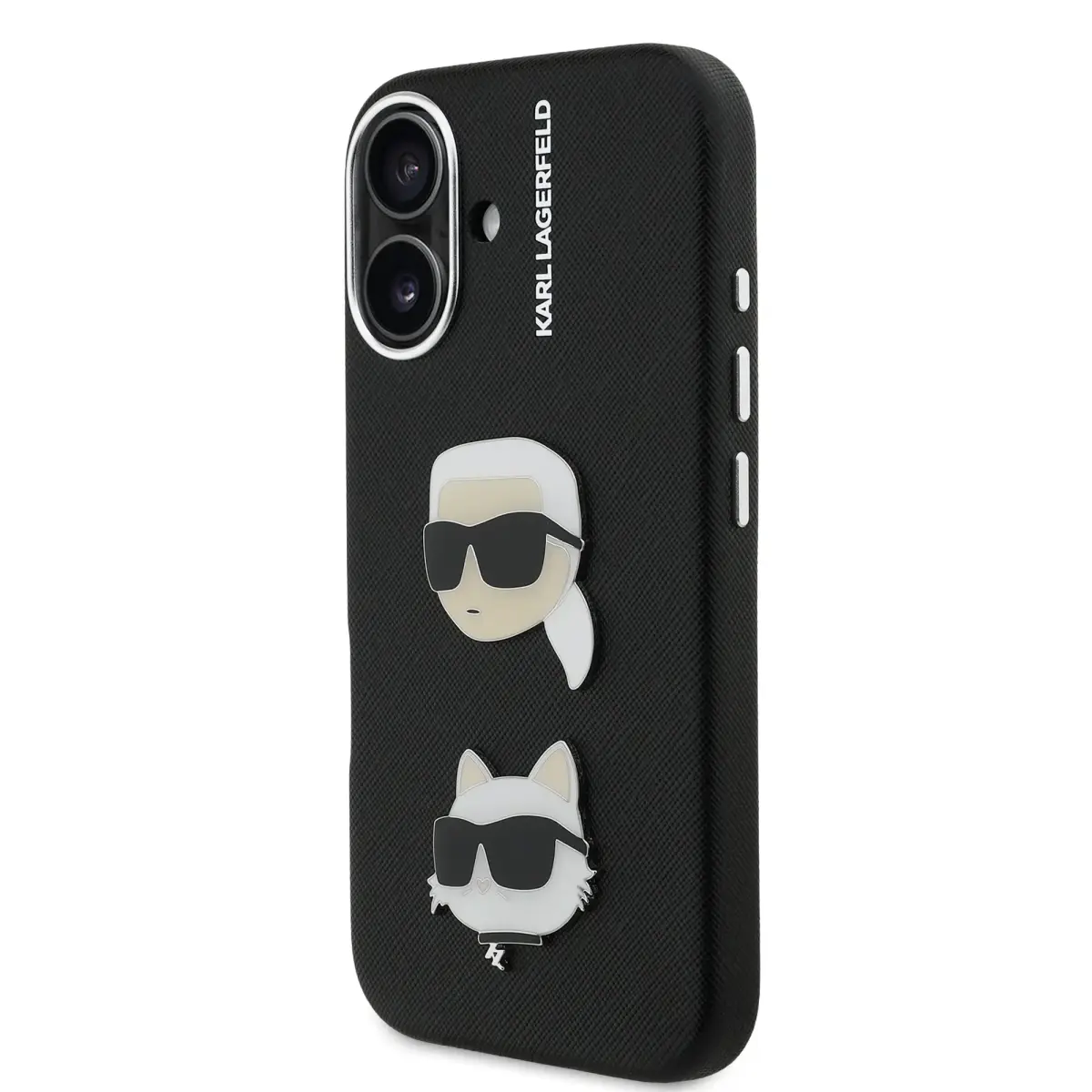 Karl Lagerfeld melns telefona maciņš priekš Apple iPhone 16