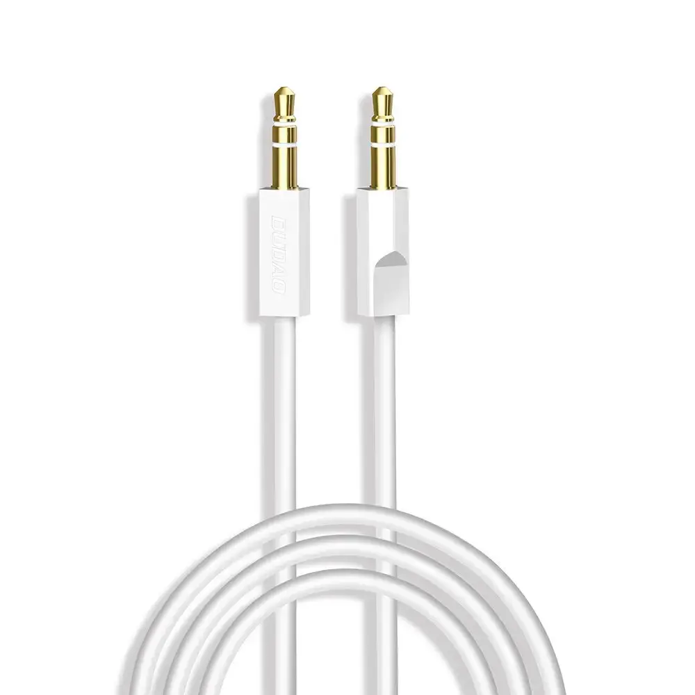 Dudao AUX mini jack 3.5mm cable 1m 3-pole stereo white (L12S white)