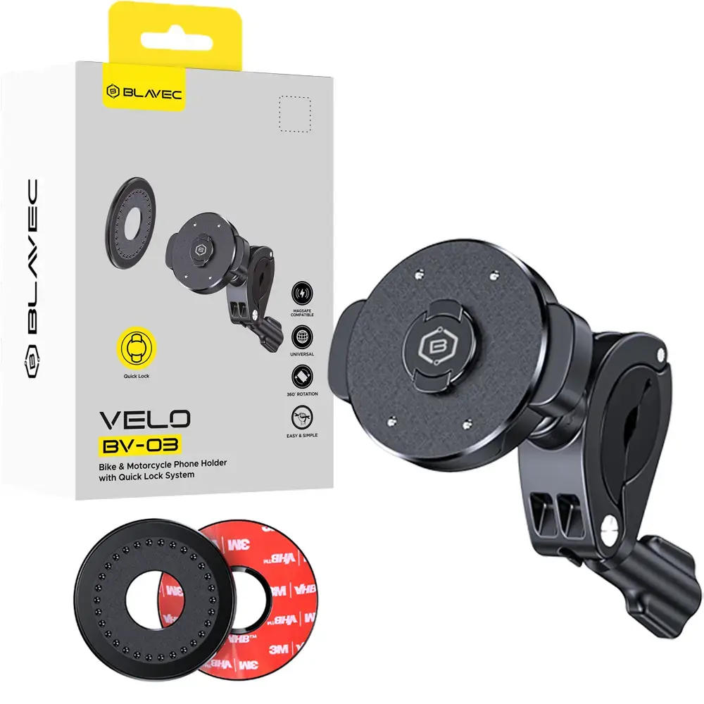 Blavec Uchwyt Rowerowy BV-03 Velo Quick Lock Magsafe to handlebar (BV03-QLMHB) black
