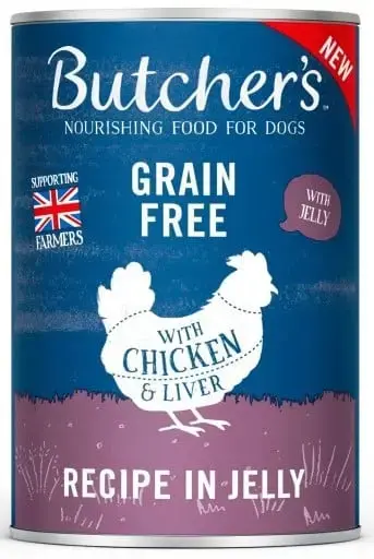 Butcher's DOG Original Recipe with chicken in Jelly 400g. Canned food with chicken