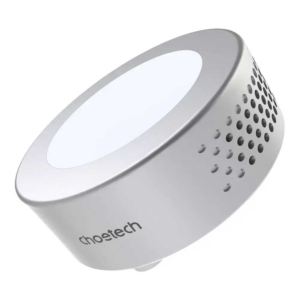 Choetech Qi wireless charger 15W (compatible with MagSafe) with a fan for cooling the phone (USB Type C - USB Type C cable included) silver (T593-F)