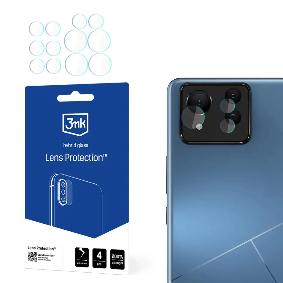 Hybrid Glass for Camera Lens 3mk Lens Protection for ASUS Zenfone 11 Ultra