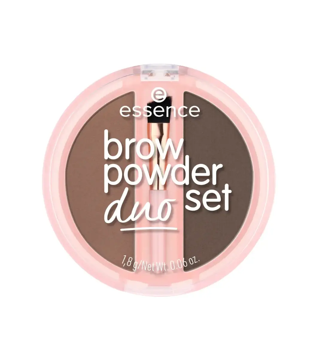 Essence, Duo Set, Matte, Eyebrow Powder, 02, Medium, 1.8 g