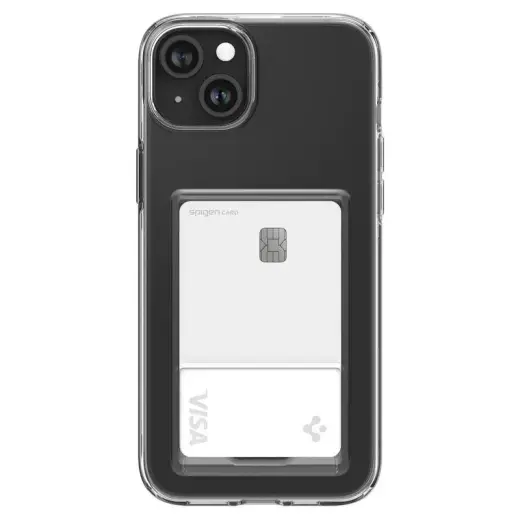 Spigen Crystal Slot telefono dėklas iPhone 15 Plus skaidrus