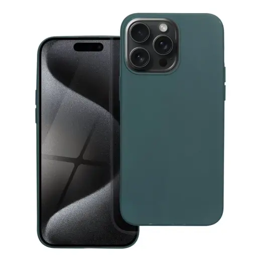 Matt phone case for iPhone 15 Pro green