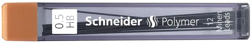 Serdeņi mehāniskajam zīmulim SCHNEIDER 0.5 HB 12 serdeņi/kastītē