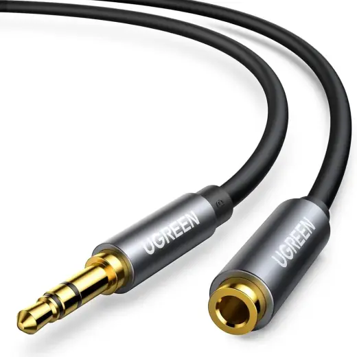 UGREEN AV118 AUX jack audio extender 3.5 mm 5m (black)