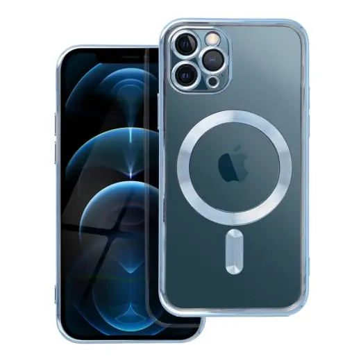 Electro Mag telefono dėklas su MagSafe palaikymu iPhone 11 Pro mėlynas