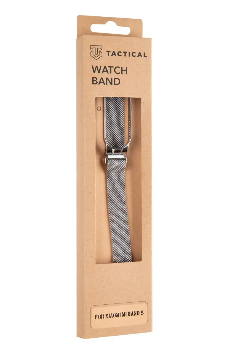 Tactical 686 Loop Magnetic Steel Band for Xiaomi Mi Band 5|6 Silver