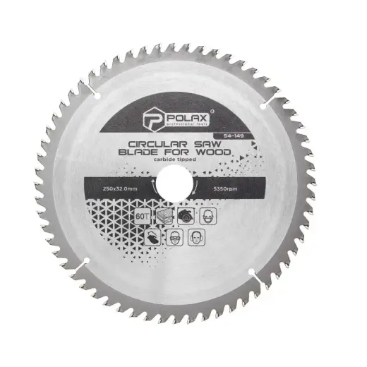 Polax zāģa asmens kokam ar karbīda uzgaļiem 250x32.0|30.0|60T
