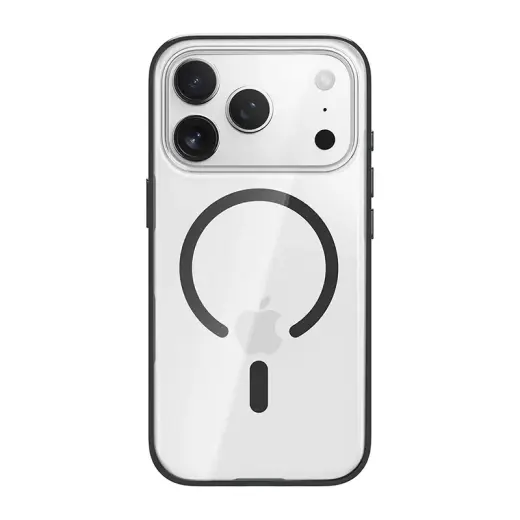 Rock Crystal Armor Series telefono dėklas iPhone 17 Pro juodas
