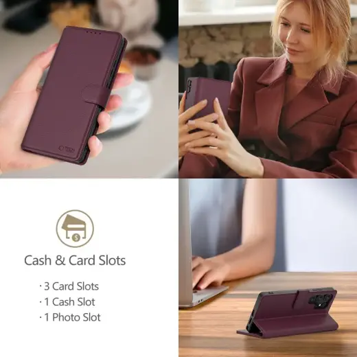 TECH-PROTECT WALLET GALAXY S25 ULTRA MULBERRY Foto 4