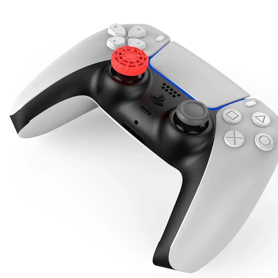 iPega P5029 Silicone Thumb Caps for PS5/PS4 4pcs Red/Blue