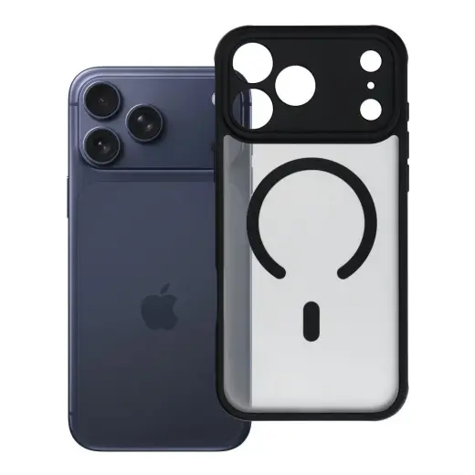 Full Matte Mag phone case with MagSafe support for iPhone 17 Pro Max | iPhone 18 Pro Max black