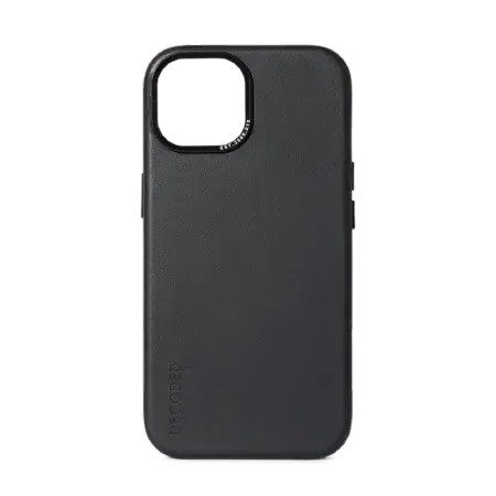 Decoded Leather Case with MagSafe for iPhone 15 Plus - black