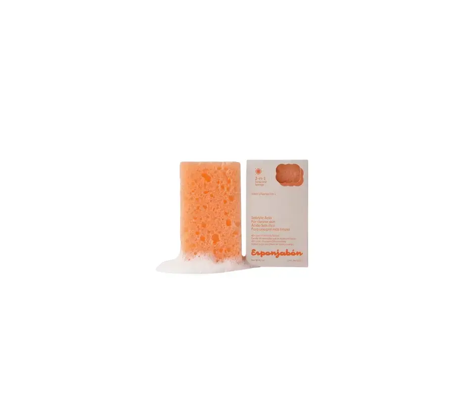 Esponjabon, Salicylic Acid, Cleansing & Hydrating, Soap & Sponge 2-In-1, For Face & Body, 120 g