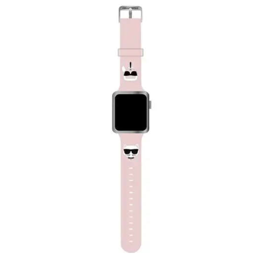 Karl Lagerfeld Karl and Choupette Watch Strap for Apple Watch 42|44mm Pink