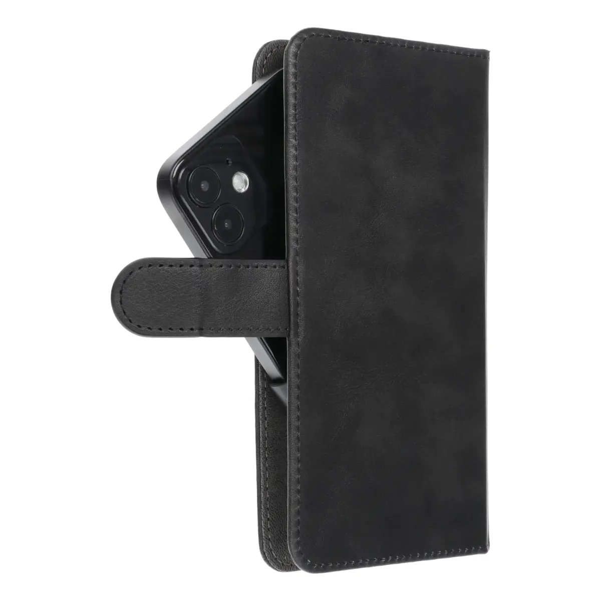 Universal book case COMMON size L for IPHONE 6 PLUS / 7 PLUS / 8 PLUS / XS MAX / 11 PRO MAX / SAMSUNG S20 FE / S21 FE / S10 PLUS / A10 / A32 / A54 / XIAOMI 12 LITE / HUAWEI P30 PRO black