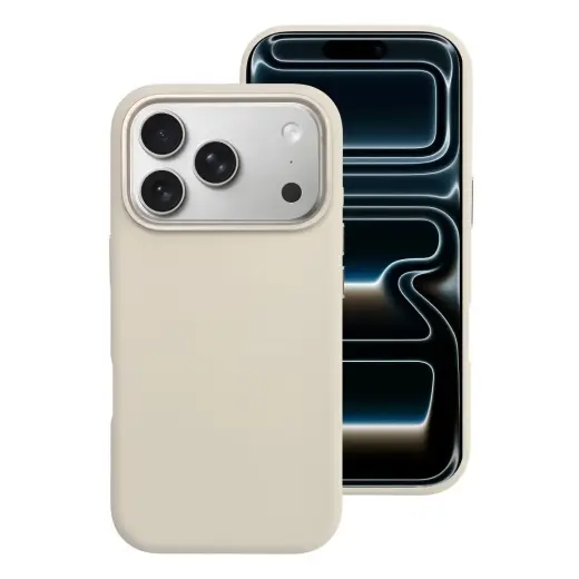 Forcell F-Protect Frame Premium telefono dėklas su MagSafe palaikymu iPhone 16e | iPhone 17e smėlio spalvos