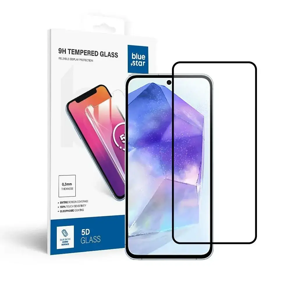 Blue Star 5D aizsargstikls telefona ekrānam Galaxy A55 5G | Galaxy S25 FE