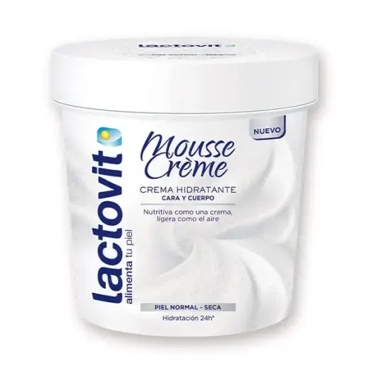 LACTOVIT ORIGINAL MOUSSE CREME Cara & Cuerpo 250 Ml